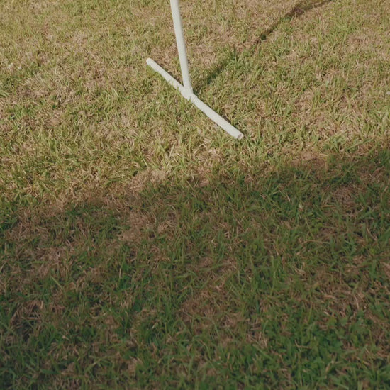 Wind-permeable shooting range barrier netting demonstration