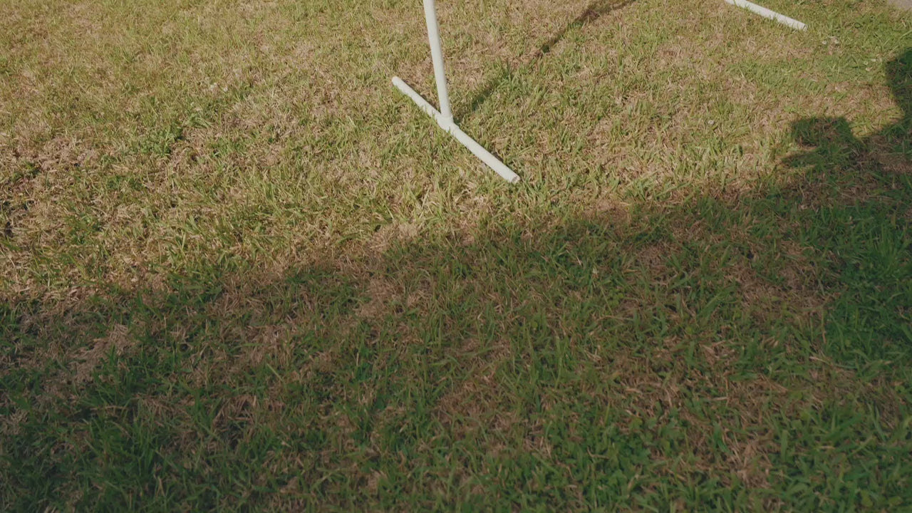 Wind-permeable shooting range barrier netting demonstration